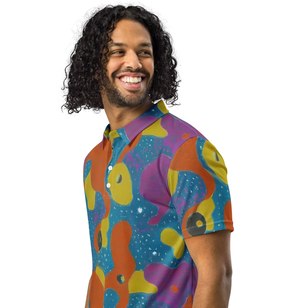 Molten Color on Men's Slim Fit Polo Shirt — Left Front