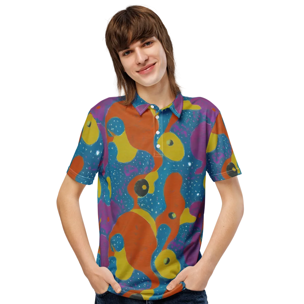 Molten Color on Men's Slim Fit Polo Shirt — Front