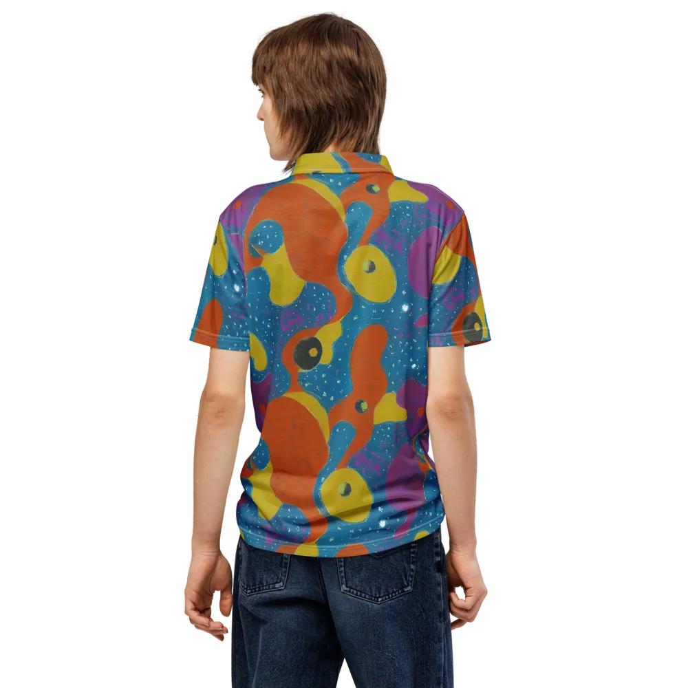 Molten Color on Men's Slim Fit Polo Shirt — Back