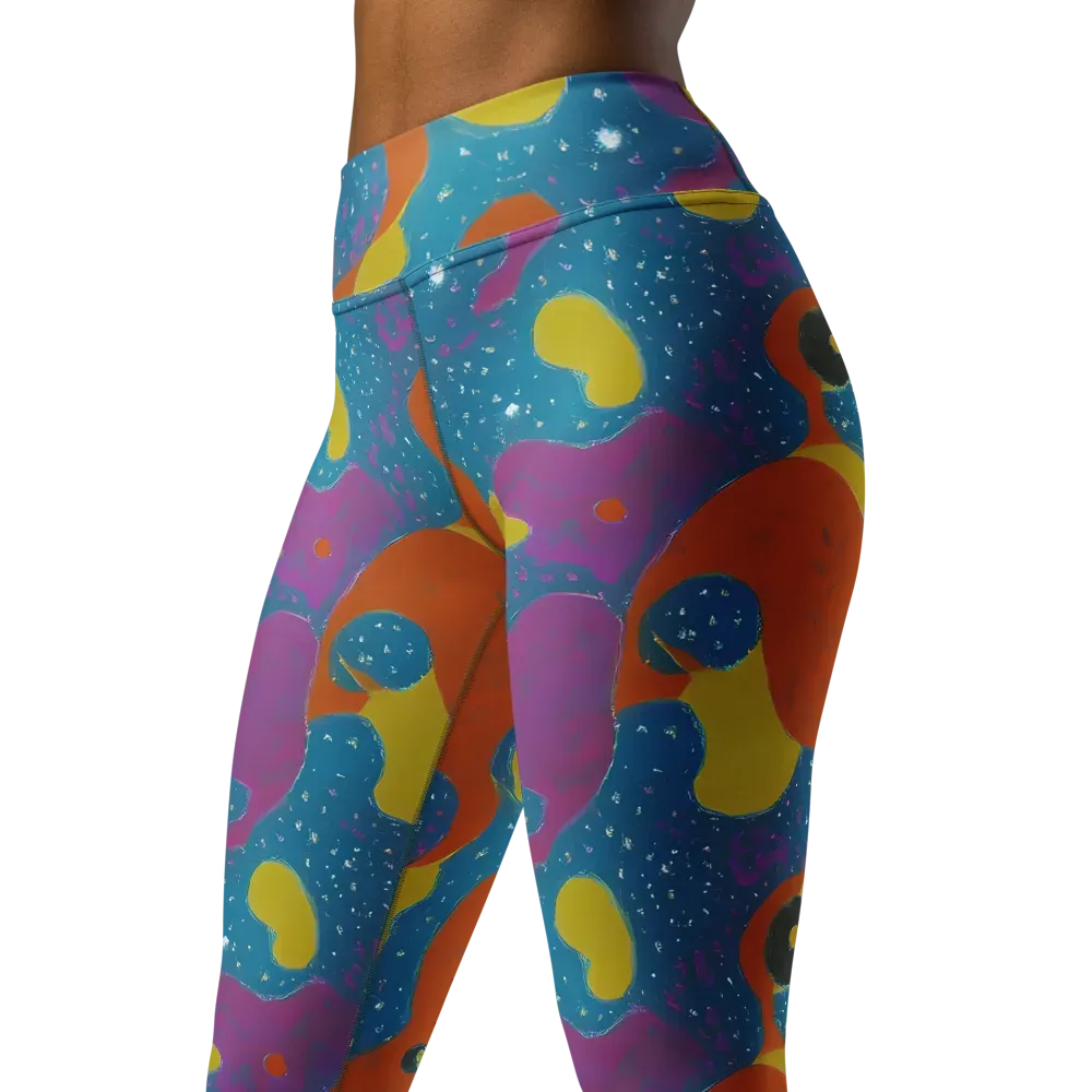 Molten Color on Yoga Leggings — Left Front