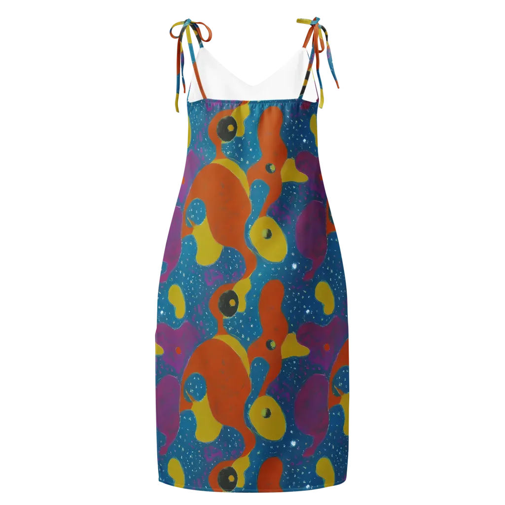 Molten Color on Slip Dress — Back