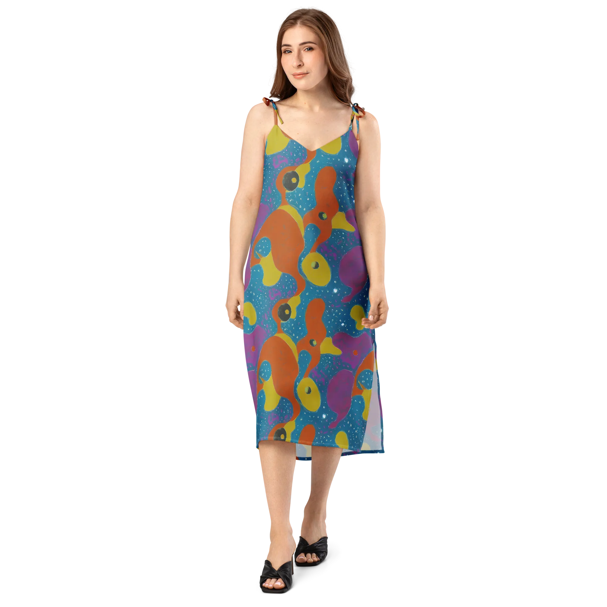 Molten Color on Slip Dress — Front