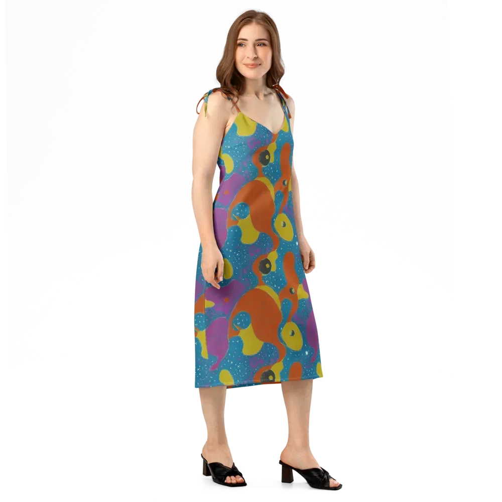 Molten Color on Slip Dress — Right Front