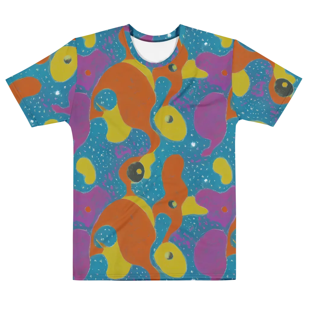 Molten Color on Men's Cotton Crew Neck T-Shirt — Front