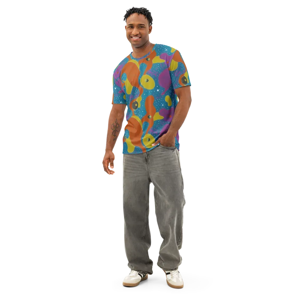 Molten Color on Men's Cotton Crew Neck T-Shirt — Front