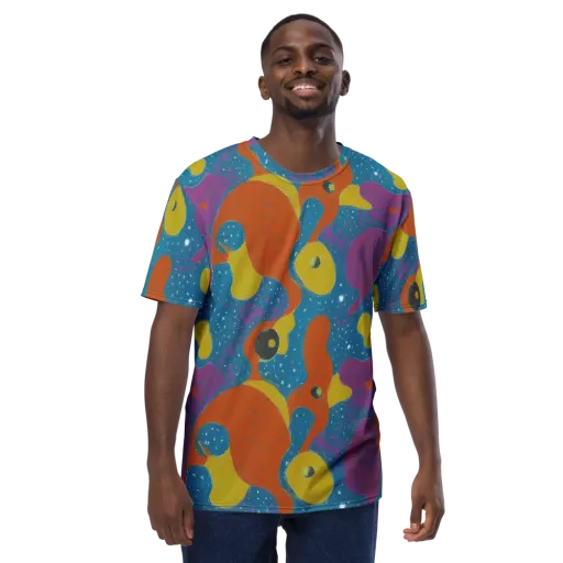 Molten Color on a Men's Crew Neck T-Shirt