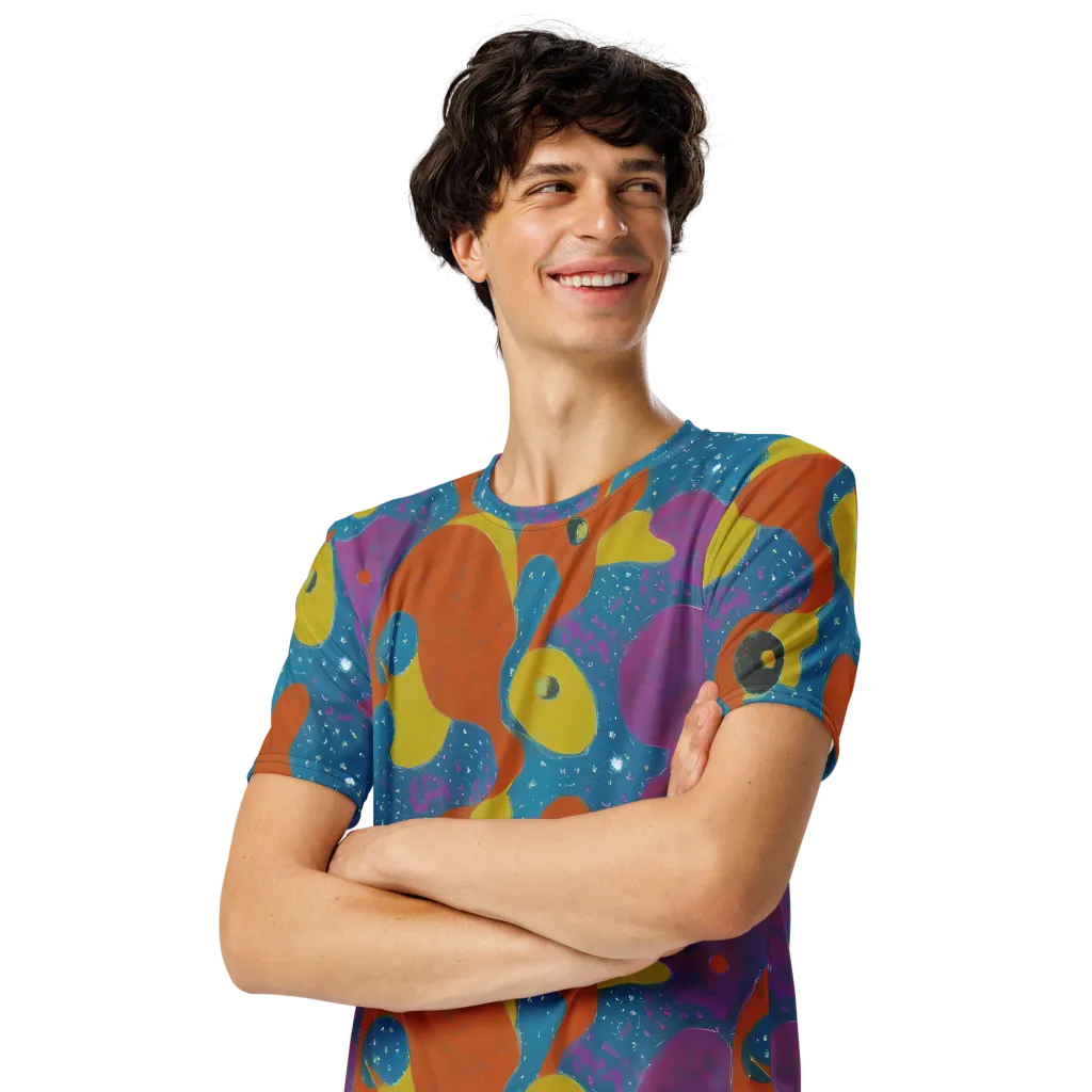 Molten Color on Men's Crew Neck T-Shirt — Left Front