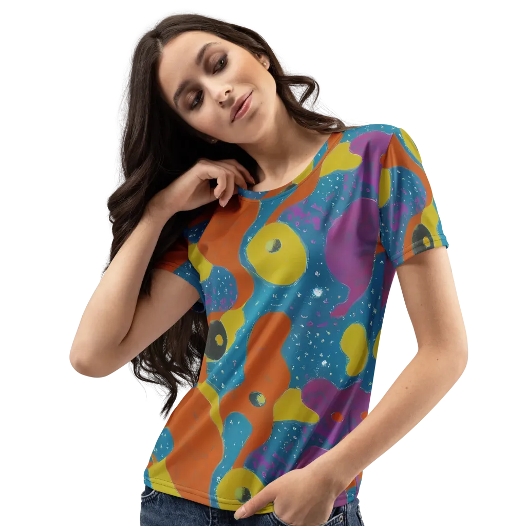 Molten Color on Women's Crew Neck T-Shirt — Left Front