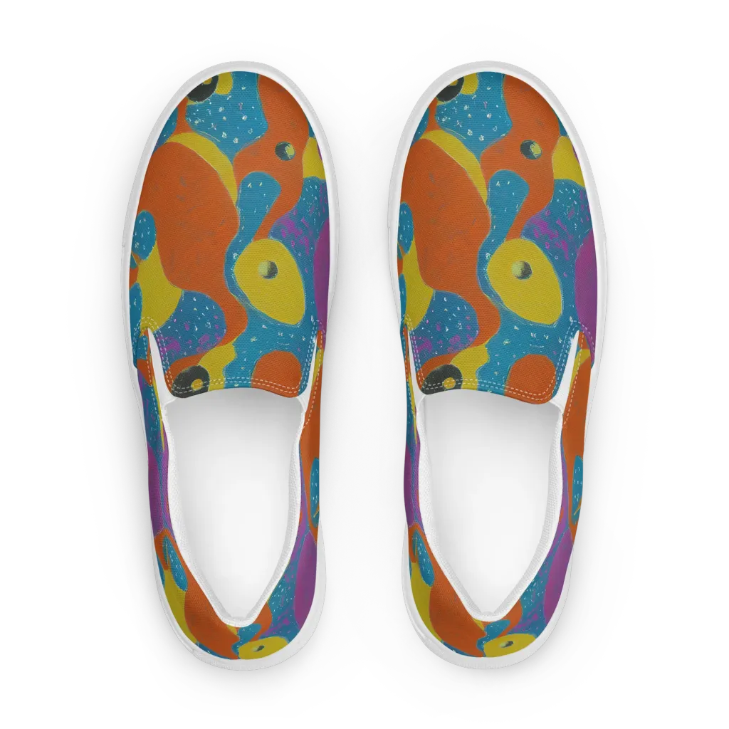Molten Color on Men's Slip-On Canvas Shoes — Front