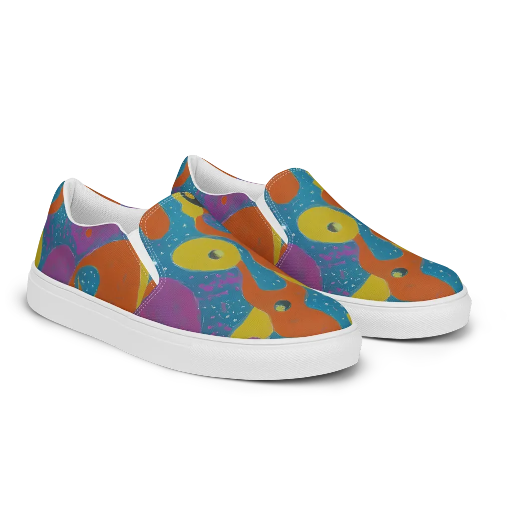 Molten Color on Men's Slip-On Canvas Shoes — Right Front