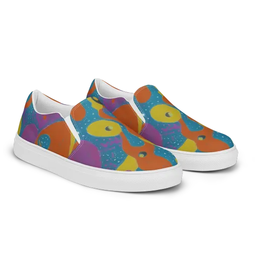 Molten Color on a Men's Slip-On Canvas Shoes