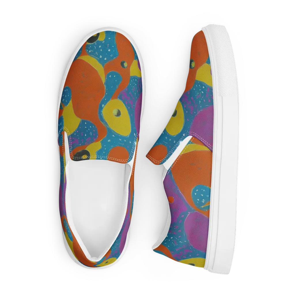 Molten Color on Men's Slip-On Canvas Shoes — Front