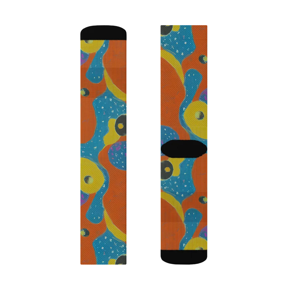 Molten Color on Socks — Left Sock