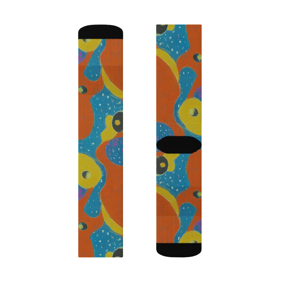 Molten Color on Socks — Right Sock