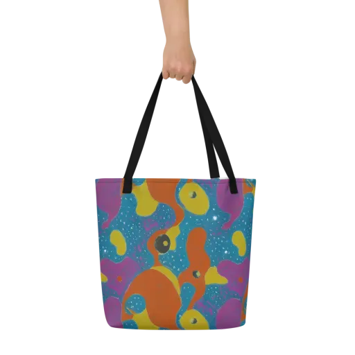 Molten Color on a Large Tote Bag W/ Pocket