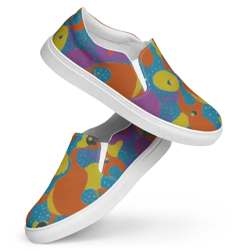 Molten Color on a Women's Slip-On Canvas Shoes