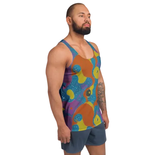 Molten Color on a Men's Tank Top