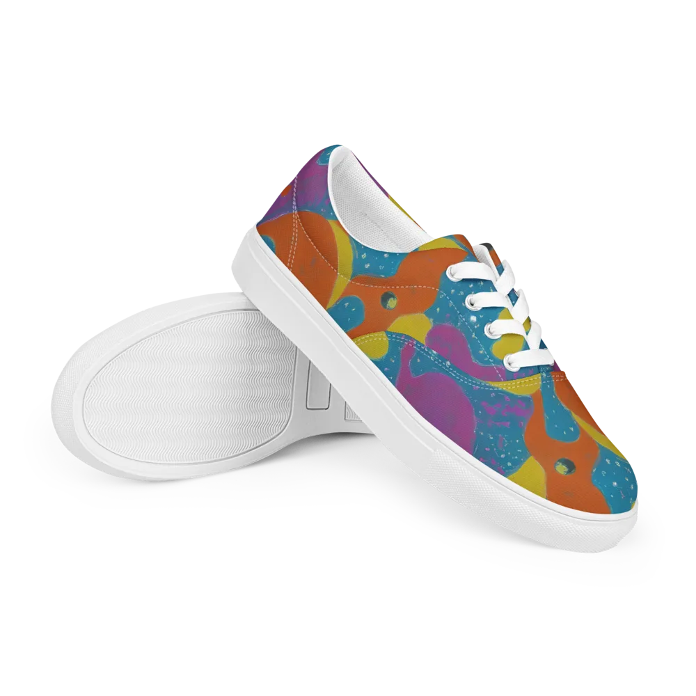 Molten Color on Men's Lace-Up Canvas Shoes — Right Front