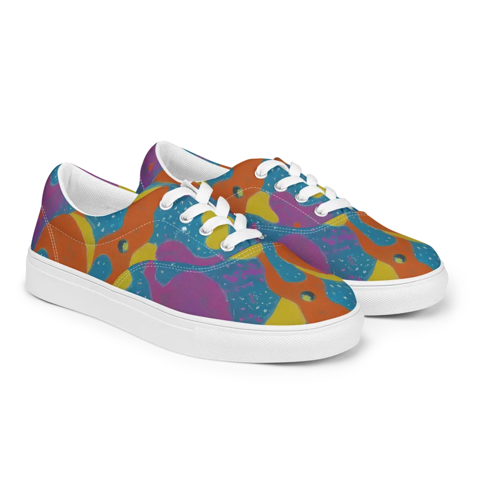 Molten Color on Men's Lace-Up Canvas Shoes — Right Front