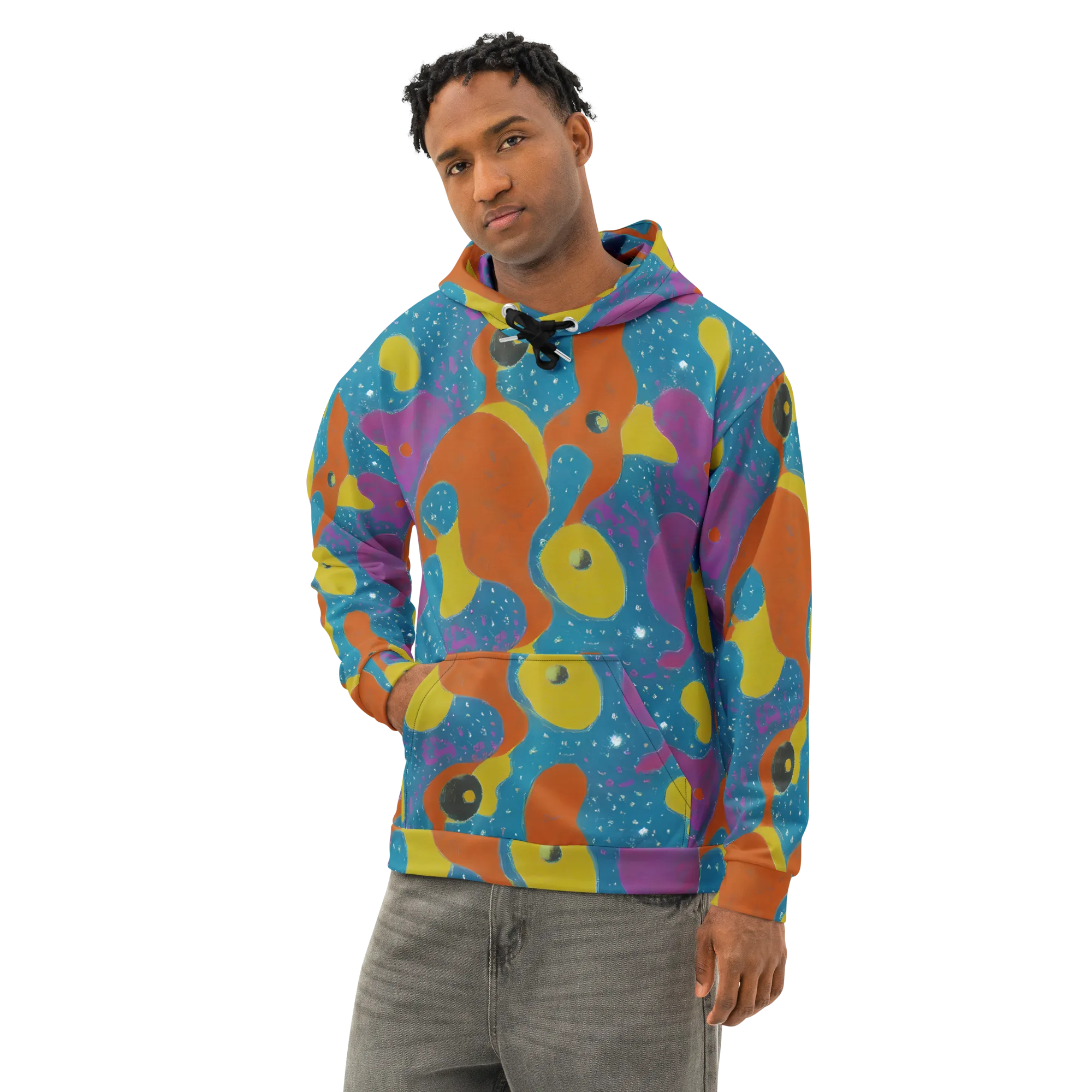 Molten Color on Cotton Hoodie — Left Front