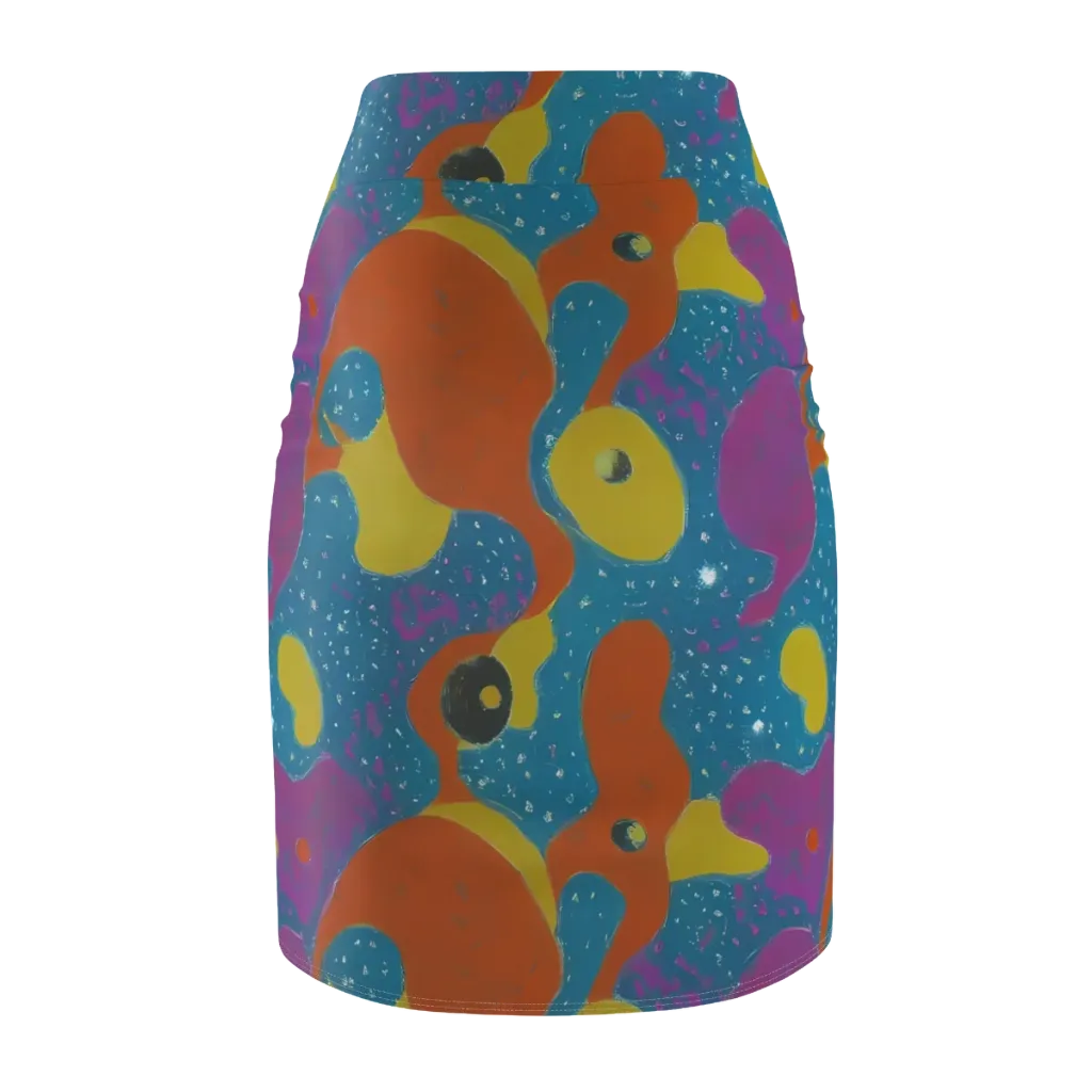 Molten Color on Pencil Skirt — Back