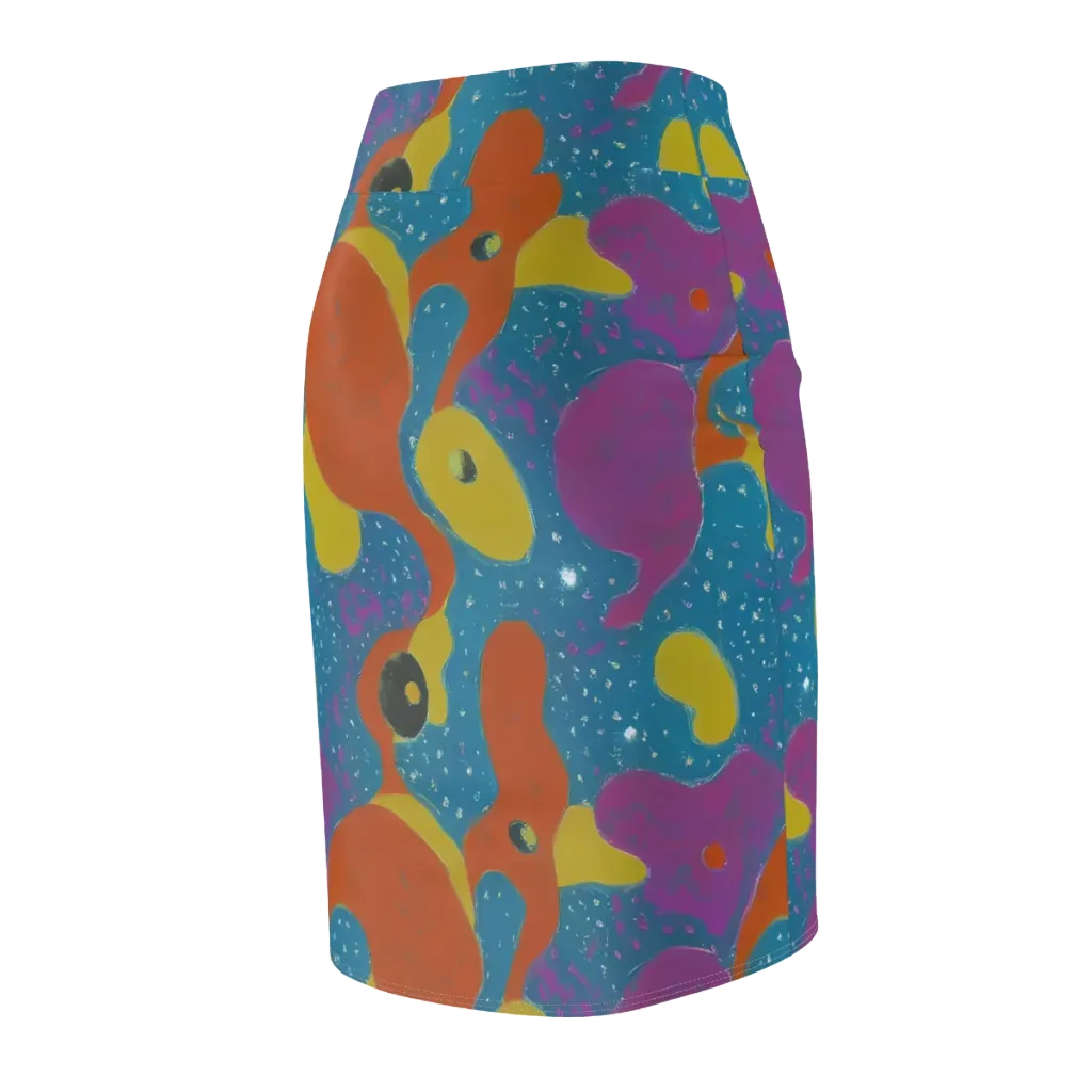 Molten Color on Pencil Skirt — Back Side