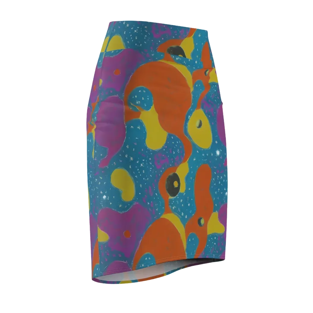 Molten Color on Pencil Skirt — Front Side