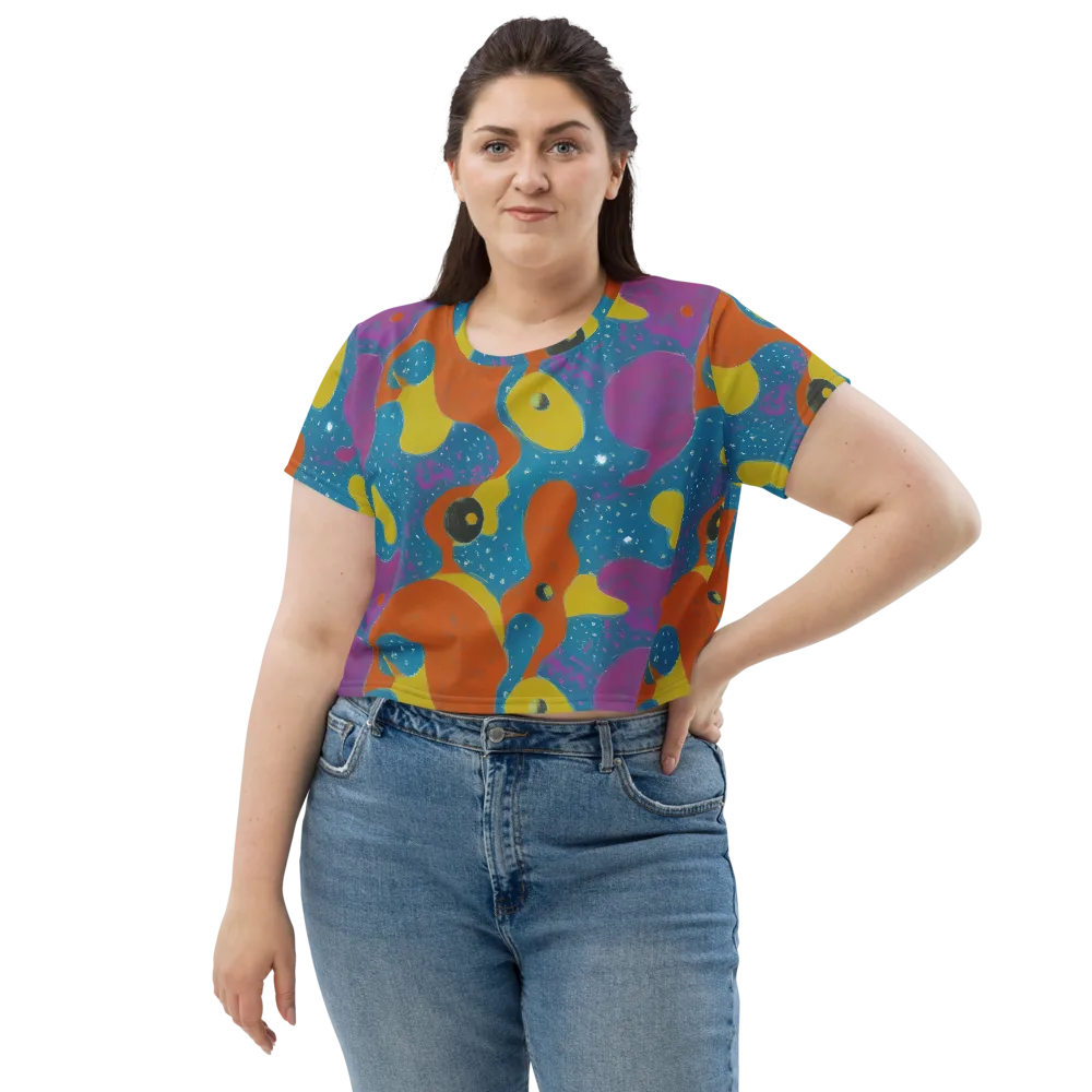 Molten Color on Crop Tee — Front