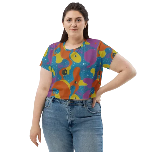 Molten Color on a Crop Tee