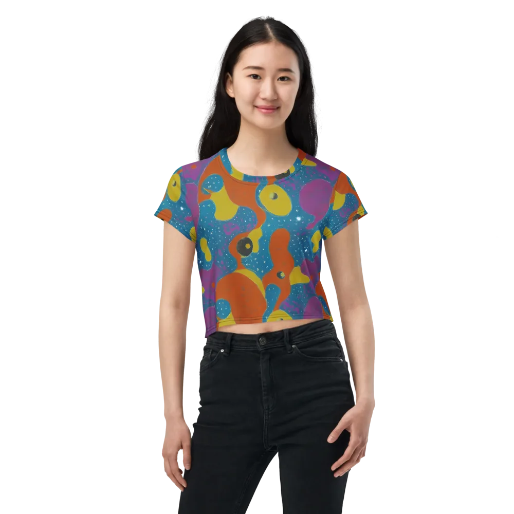 Molten Color on Crop Tee — Front
