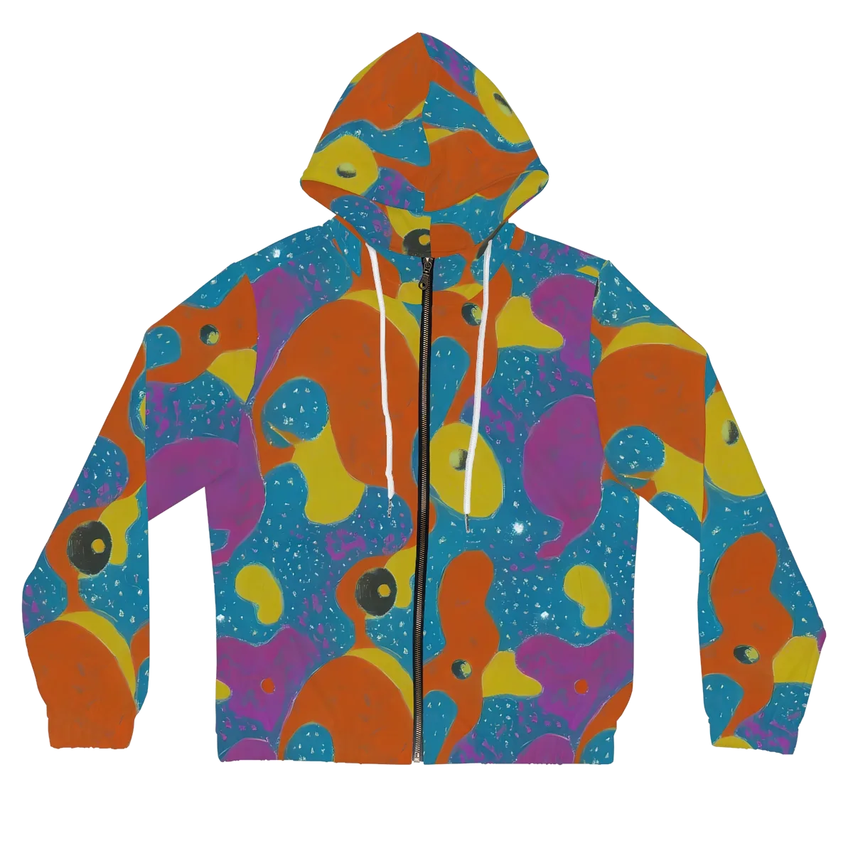 Molten Color on Women's Full-Zip Hoodie — Front