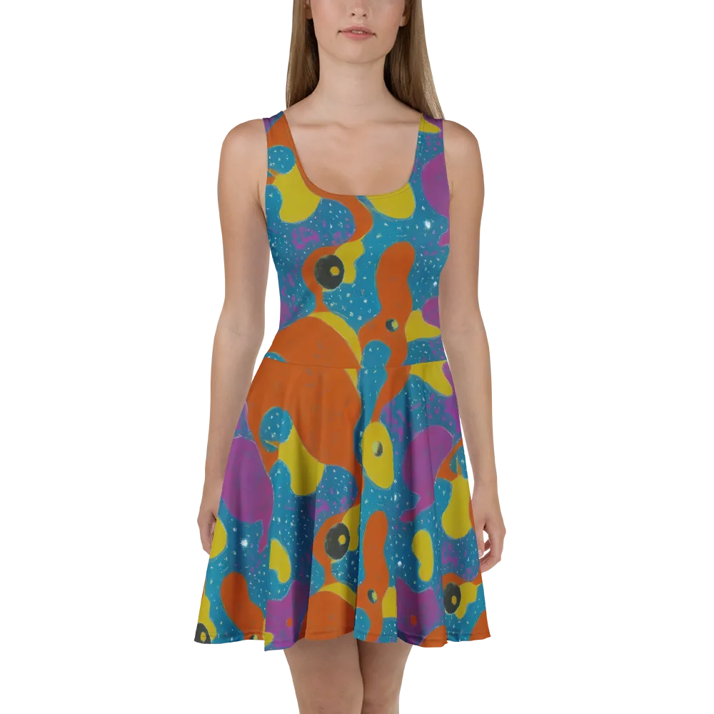 Molten Color on Skater Dress — Front