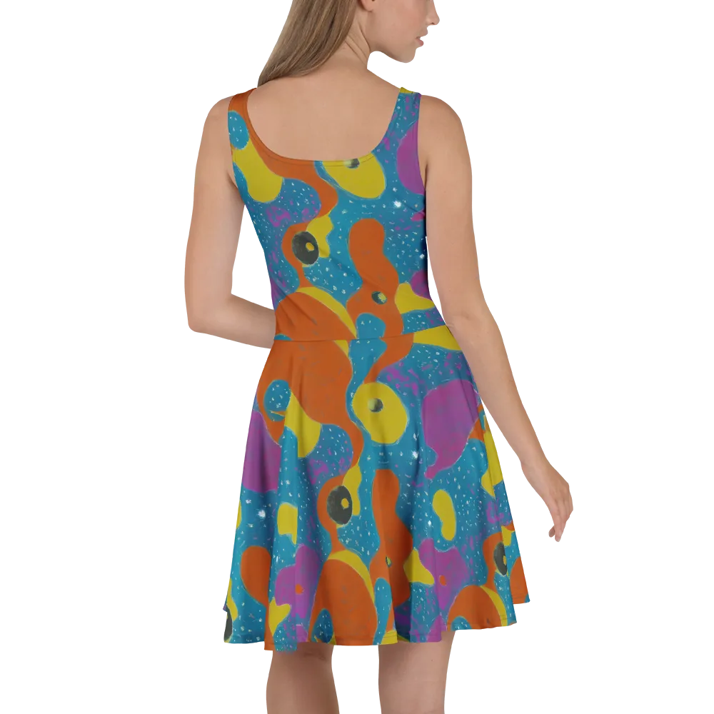 Molten Color on Skater Dress — Back