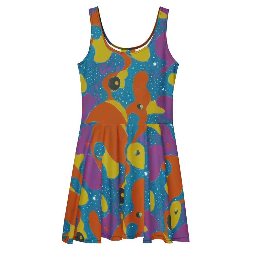 Molten Color on Skater Dress — Front