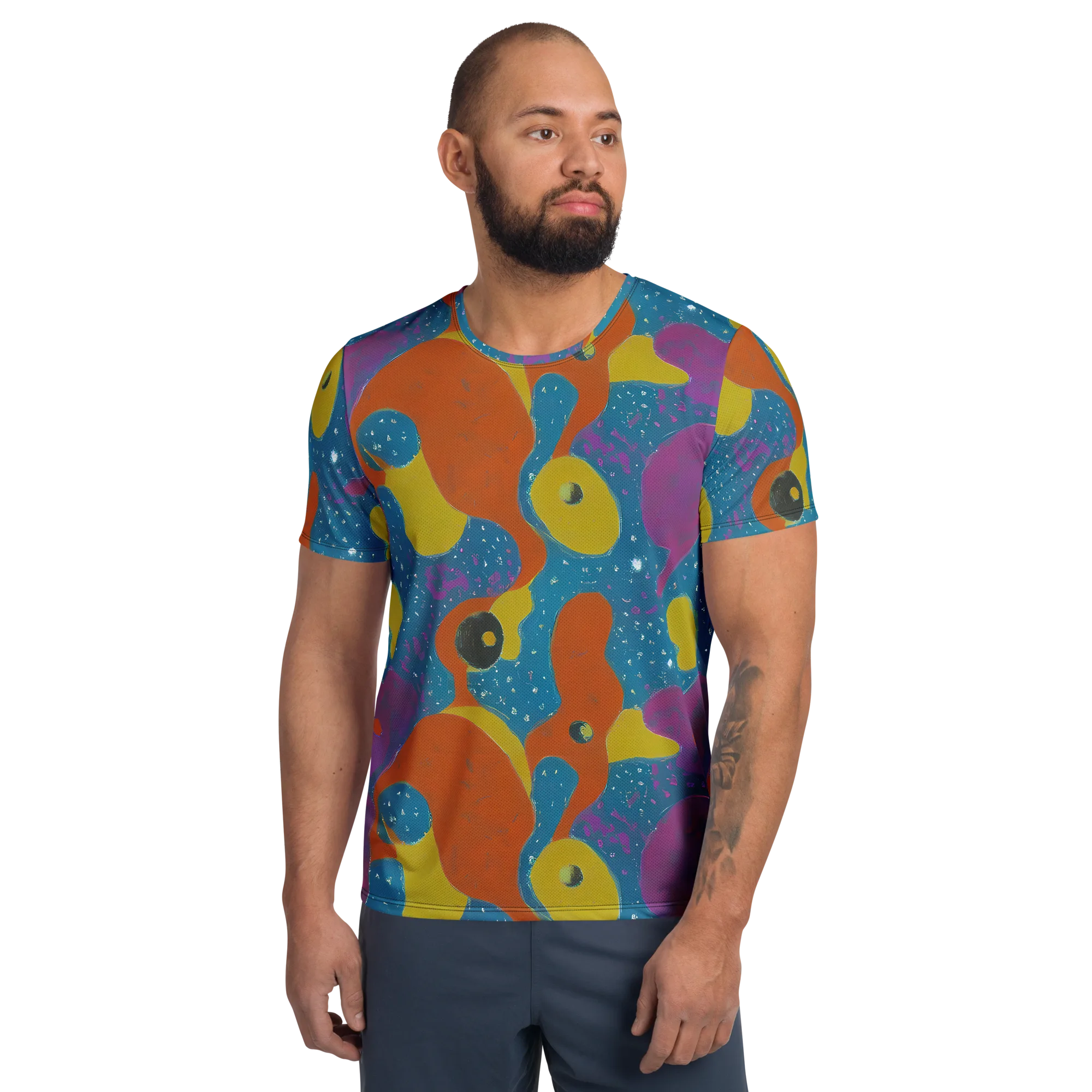 Molten Color on Men's Athletic T-Shirt — Front