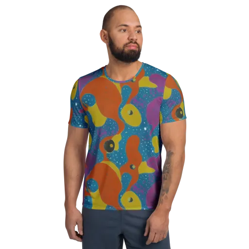 Molten Color on a Men's Athletic T-Shirt