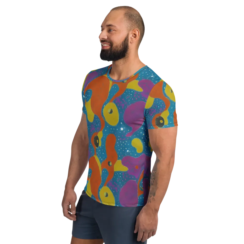 Molten Color on Men's Athletic T-Shirt — Left