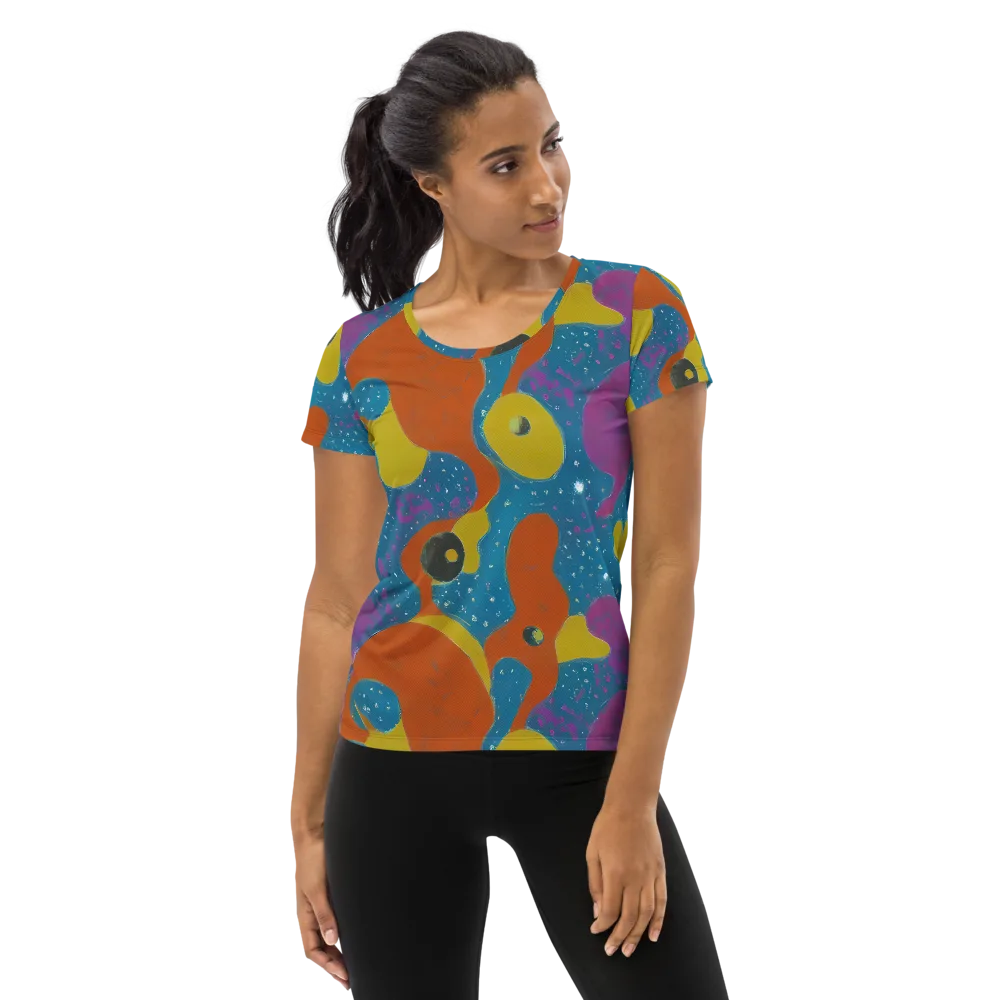 Molten Color on Women's Athletic T-Shirt — Front