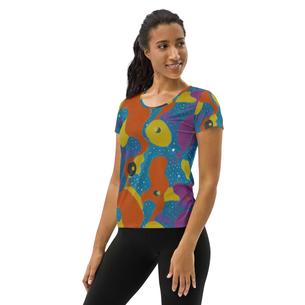 Molten Color on Women's Athletic T-Shirt — Left