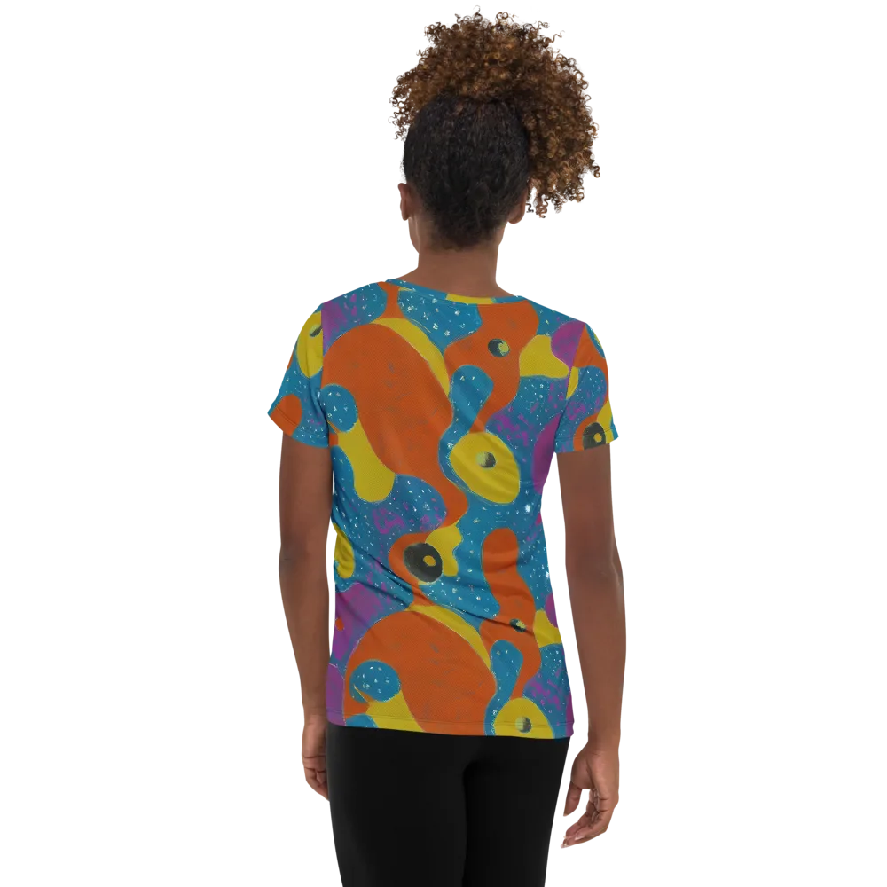 Molten Color on Women's Athletic T-Shirt — Back