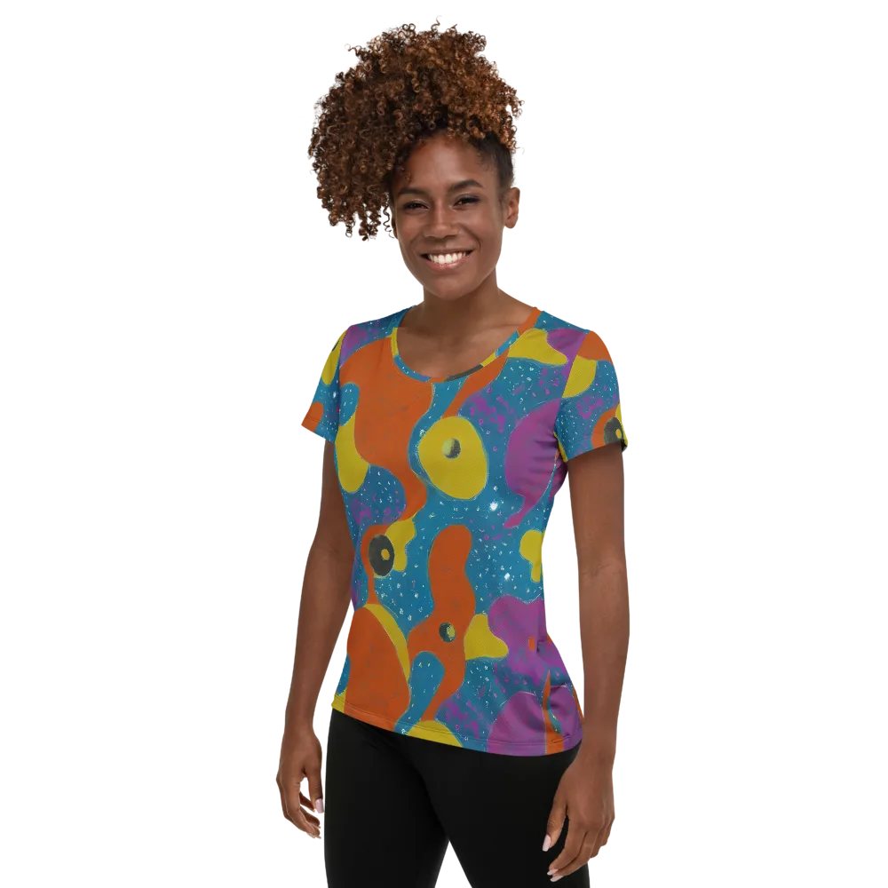Molten Color on Women's Athletic T-Shirt — Left