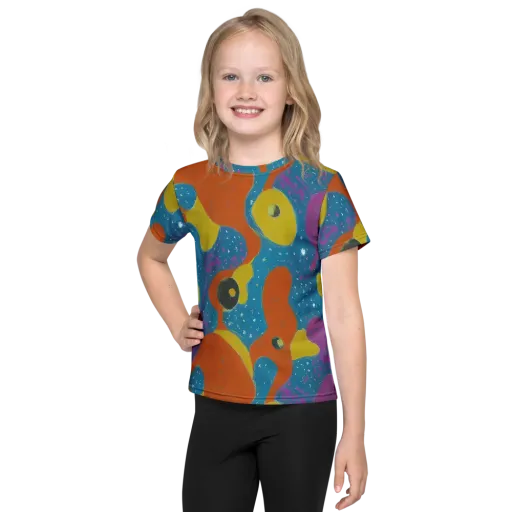 Molten Color on a Kids Crew Neck T-Shirt