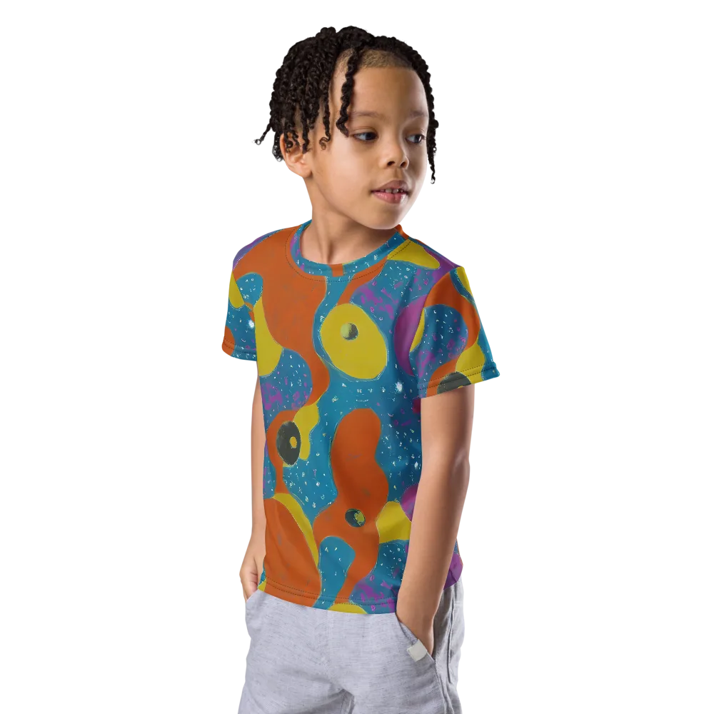 Molten Color on Kids Crew Neck T-Shirt — Left Front