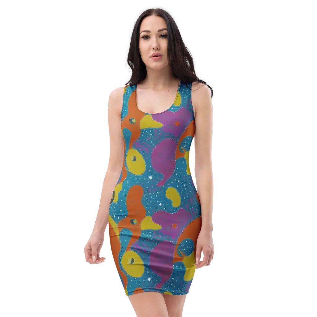 Molten Color on Bodycon Dress — Front