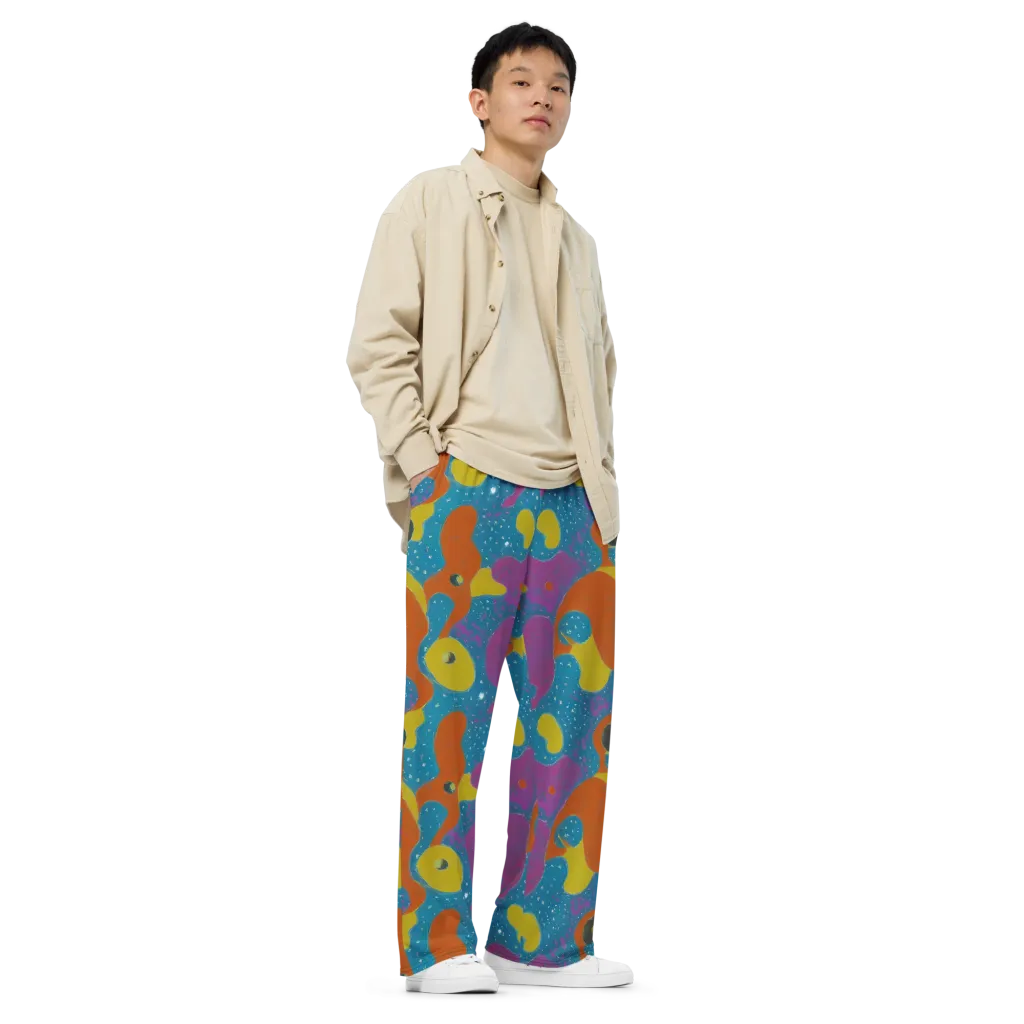 Molten Color on Wide-Leg Pants — Right Front