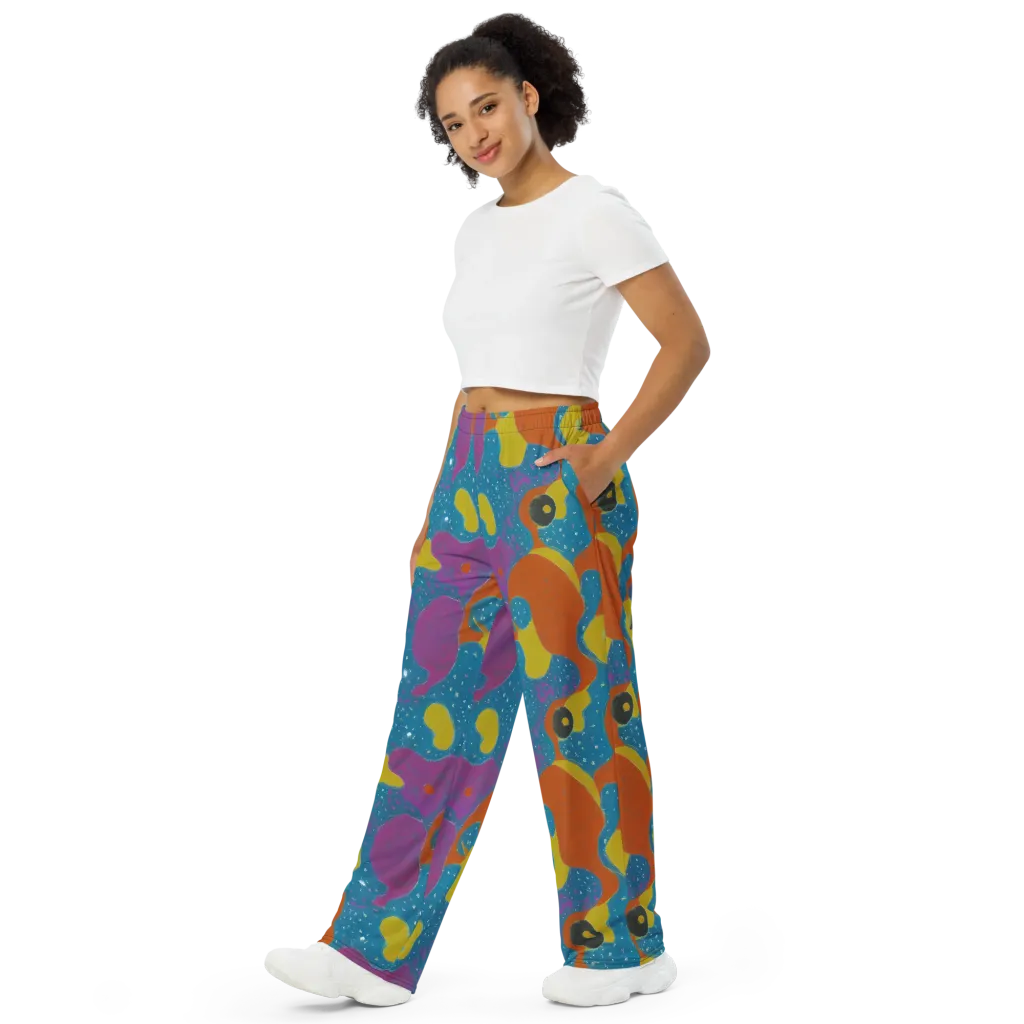 Molten Color on Wide-Leg Pants — Left Front