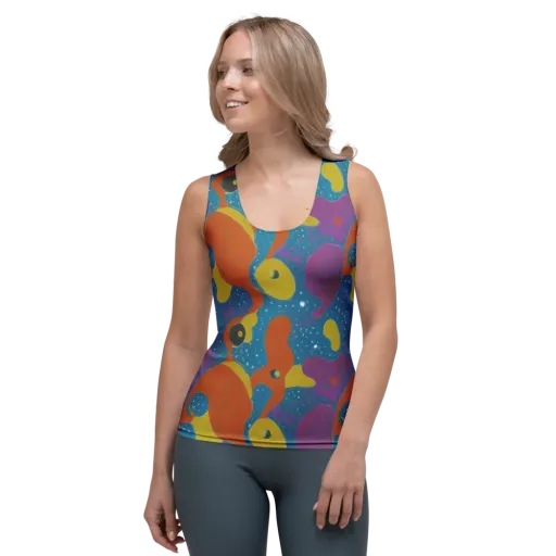 Molten Color on a Women's Tank Top