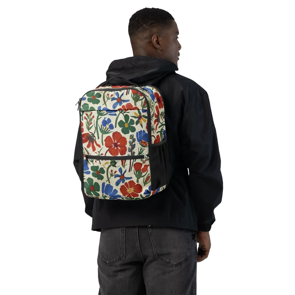 Garden Gouache on Utility Backpack — Back