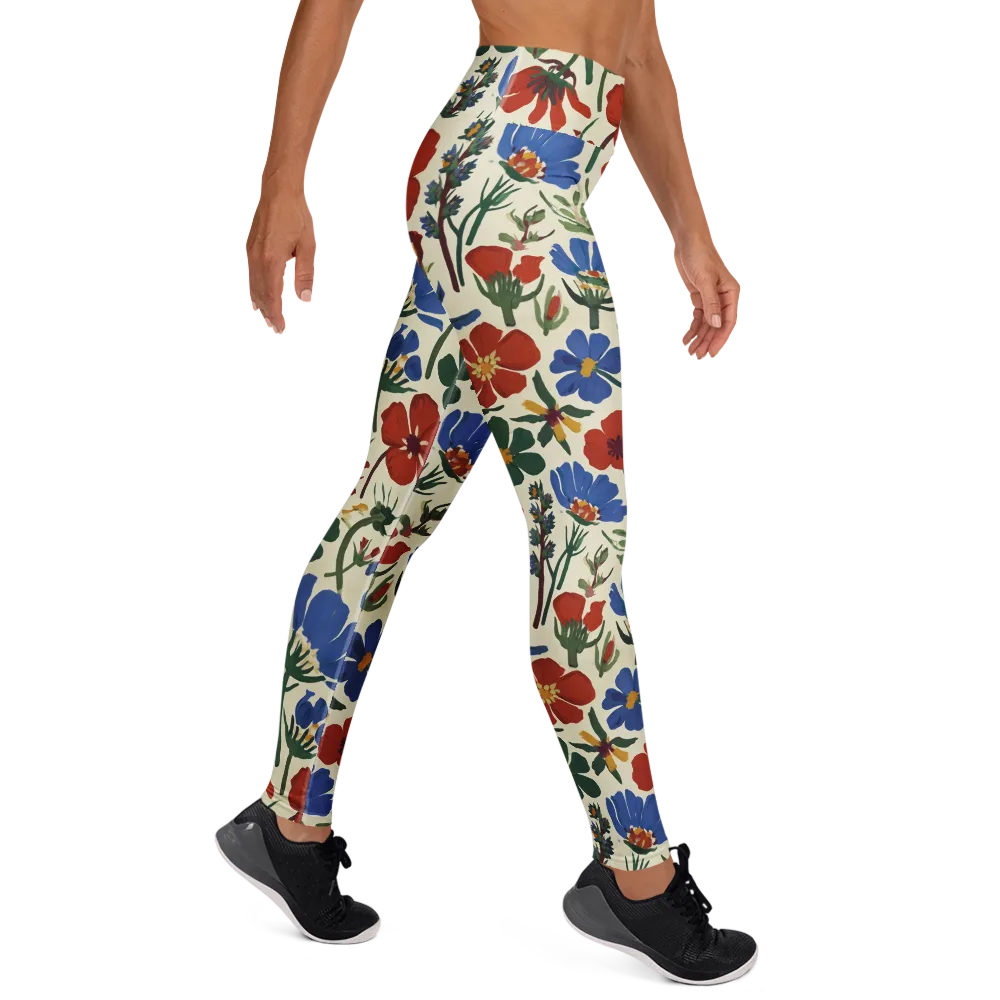 Garden Gouache on Yoga Leggings — Right