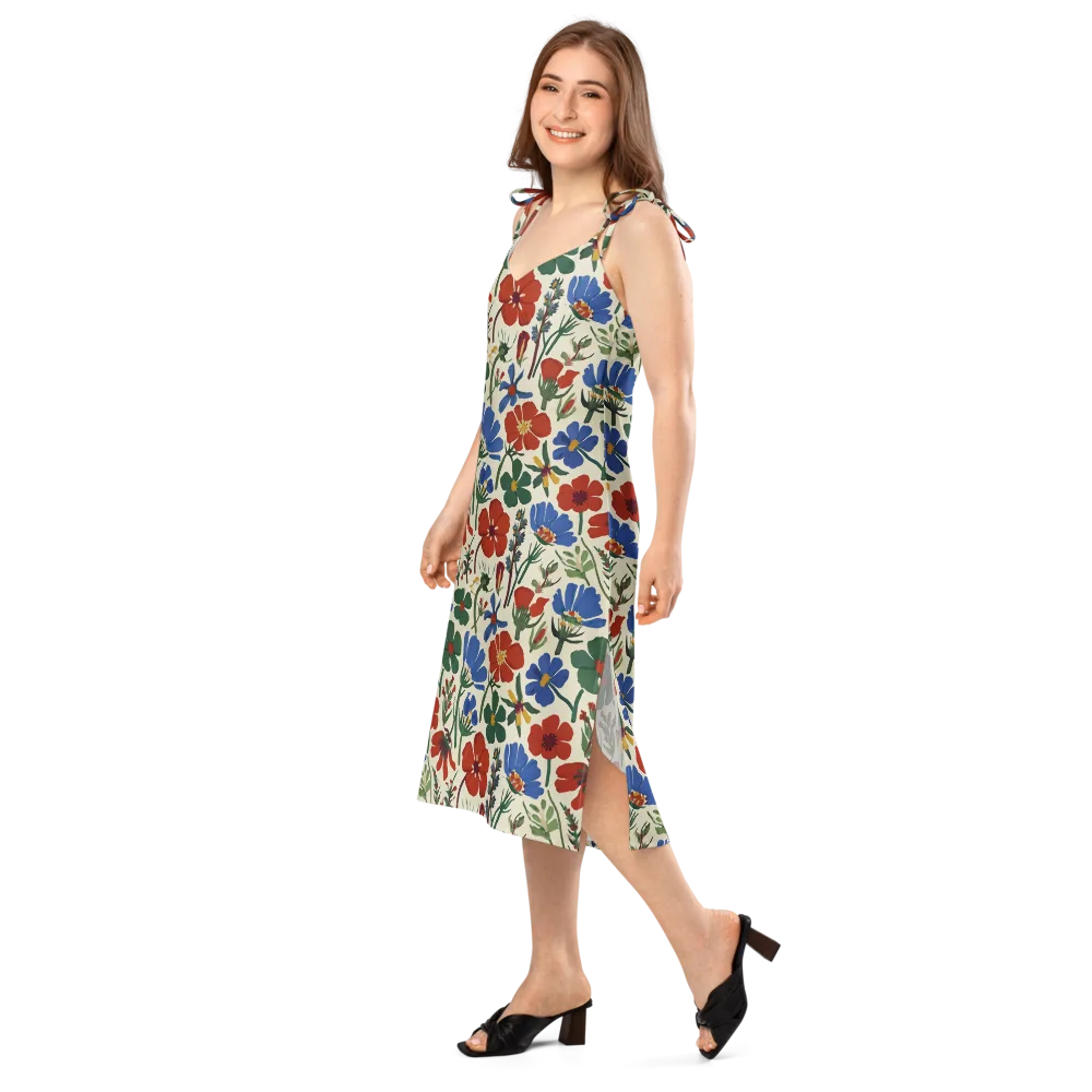 Garden Gouache on Slip Dress — Left Front